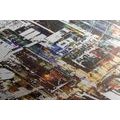 CANVAS PRINT ABSTRACT CITYSCAPE - PICTURES OF CITIES - PICTURES