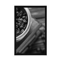 POSTER VINTAGE COFFEE GRINDER IN BLACK AND WHITE - WITH A KITCHEN MOTIF - POSTERS