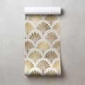 TAPÉTA ARANY ART DECO KAGYLÓK - MINTÁS TAPÉTÁK - TAPÉTÁK