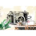 SELF ADHESIVE WALLPAPER RETRO CAMERA - SELF-ADHESIVE WALLPAPERS - WALLPAPERS