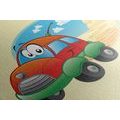 CANVAS PRINT CAR ON A TRIP - CHILDRENS PICTURES - PICTURES