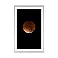POSTER – LUNA NEL CIELO NOTTURNO - UNIVERSO E STELLE - POSTER