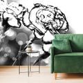 SELF ADHESIVE WALLPAPER CARNATION IN BLACK AND WHITE - SELF-ADHESIVE WALLPAPERS - WALLPAPERS