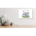 CANVAS PRINT CUTE TEDDY BEAR - CHILDRENS PICTURES - PICTURES