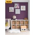 CANVAS PRINT SET FOR CHILDREN IN PASTEL COLORS - SET OF PICTURES - PICTURES