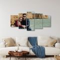 PETODIJELNA SLIKA IZ VLASTITE FOTOGRAFIJE POSTAVLJENA U MODERNOM INTERIJERU - 📤FOTOGRAFIJA NA PLATNU