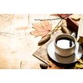 CANVAS PRINT AUTUMN CUP OF COFFEE - PICTURES OF FOOD AND DRINKS - PICTURES