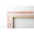 CANVAS PRINT PEACH ROSE - PICTURES FLOWERS - PICTURES