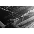 CANVAS PRINT CARPENTRY TOOLS IN BLACK AND WHITE - BLACK AND WHITE PICTURES - PICTURES