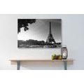 CANVAS PRINT AUTUMN PARIS IN BLACK AND WHITE - BLACK AND WHITE PICTURES - PICTURES