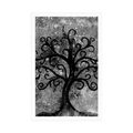 POSTER BLACK AND WHITE TREE OF LIFE - BLACK AND WHITE - POSTERS