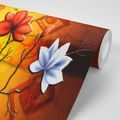 SELF ADHESIVE WALLPAPER FLOWERS IN ETHNO STYLE - SELF-ADHESIVE WALLPAPERS - WALLPAPERS