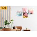 CANVAS PRINT SET FOR LOVERS OF SWEETS - SET OF PICTURES - PICTURES