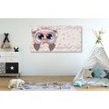 QUADRO SU TELA – CIVETTA CARINA - QUADRI PER BAMBINI - STAMPE E QUADRI