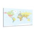 CANVAS PRINT CLASSIC MAP - PICTURES OF MAPS - PICTURES