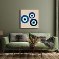 TABLEAU SUR TOILE – TROIS YEUX BLEUS D’HARMONIE - TABLEAUX PAR THÈME - TABLEAUX