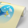 WALLPAPER HELICOPTER IN THE CLOUDS - CHILDRENS WALLPAPERS - WALLPAPERS