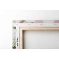 WANDBILD MIT DER AUFSCHRIFT LOVE IM ROMANTISCHEN DESIGN - BILDER MIT SPRÜCHEN UND ZITATEN - BILDER