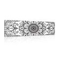 CANVAS PRINT BLACK AND WHITE ORNAMENT - BLACK AND WHITE PICTURES - PICTURES