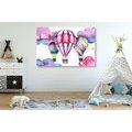 CANVAS PRINT WATERCOLOR BALLOONS - CHILDRENS PICTURES - PICTURES