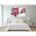 CANVAS PRINT OF ROSES IN BLOOM - VINTAGE AND RETRO PICTURES - PICTURES