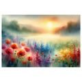 OBRAZ LOUKA PŘI VÝCHODU SLUNCE - OBRAZY VÝCHOD A ZÁPAD SLUNCE - OBRAZY