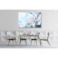 CANVAS PRINT WHITE LILY FLOWER ON AN ABSTRACT BACKGROUND - PICTURES FLOWERS - PICTURES