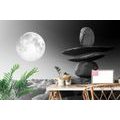 SELF ADHESIVE WALLPAPER STONES IN BLACK AND WHITE MOONLIGHT - SELF-ADHESIVE WALLPAPERS - WALLPAPERS