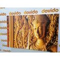 WANDBILD BUDDHA-STATUE IM TEMPEL - BILDER MIT FENG SHUI-MOTIVEN - BILDER