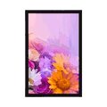 POSTER OIL PAINTING OF COLORFUL FLOWERS - FLOWERS - POSTERS