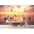 SELF ADHESIVE WALLPAPER SWANS IN THE LAKE - SELF-ADHESIVE WALLPAPERS - WALLPAPERS