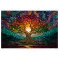OBRAZ STROM ŽIVOTA V DUHOVÉ KRAJINĚ - OBRAZY STROMY ŽIVOTA - OBRAZY