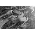 CANVAS PRINT DREAM CATCHER IN BLACK AND WHITE - BLACK AND WHITE PICTURES - PICTURES