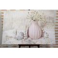 CANVAS PRINT LUXURIOUS SHABBY CHIC STILL LIFE - VINTAGE AND RETRO PICTURES - PICTURES