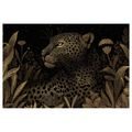 OBRAZ LEOPARD V NOČNÍ DŽUNGLI - OBRAZY LVI A TYGŘI - OBRAZY