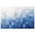 TABLEAU SUR TOILE – ABSTRACTION GÉOMÉTRIQUE BLEUE DÉLICATE - IMAGES FORMES ABSTRAITES - TABLEAUX