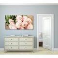 CANVAS PRINT ROMANTIC BOUQUET OF FLOWERS - PICTURES FLOWERS - PICTURES