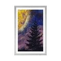 POSTER WITH MOUNT POWER OF THE MOON IN THE NIGHT SKY - UNIVERSE AND STARS - POSTERS