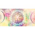 CANVAS PRINT MANDALA IN AN INTERESTING DESIGN - PICTURES FENG SHUI - PICTURES