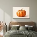 QUADRO SU TELA – ZUCCA ARANCIONE IN DETTAGLIO - QUADRI HALLOWEEN E HORROR - STAMPE E QUADRI