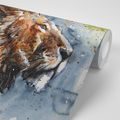 WALLPAPER KING OF ANIMALS IN WATERCOLOR - WALLPAPERS ANIMALS - WALLPAPERS