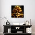 WANDBILD GOLDENER LEBENSBAUM AM SEE - BILDER BÄUME DES LEBENS - BILDER