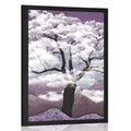 POSTER MIT WOLKEN BEDECKTER BAUM - NATUR - POSTER