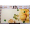 CANVAS PRINT LEMONS WITH MINT - PICTURES OF FOOD AND DRINKS - PICTURES