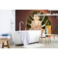 WALL MURAL BUDDHA WITH A RELAXING STILL LIFE - WALLPAPERS FENG SHUI - WALLPAPERS