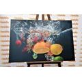 QUADRO FRUTTA NELL'ACQUA - QUADRI DI CIBI E BEVANDE - QUADRI