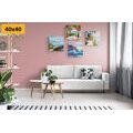 CANVAS PRINT SET SEASCAPE IN THE IMITATION OF A PAINTING - SET OF PICTURES - PICTURES