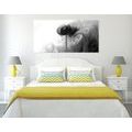 CANVAS PRINT INTERESTING FLOWER IN BLACK AND WHITE - BLACK AND WHITE PICTURES - PICTURES