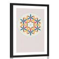 POSTER WITH MOUNT COLORFUL MANDALA - MOTIFS FROM OUR WORKSHOP - POSTERS