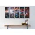 5-PIECE CANVAS PRINT ENDLESS GALAXY - PICTURES OF SPACE AND STARS - PICTURES